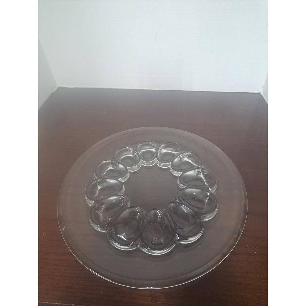 Vintage Duncan Miller Deviled Egg Glass Serving Platter